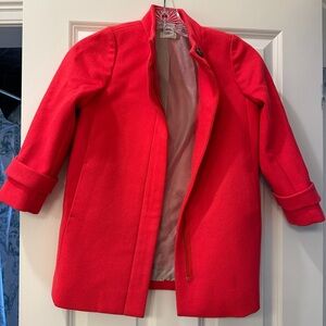 Crewcuts Vibrant Orange Pea Coat